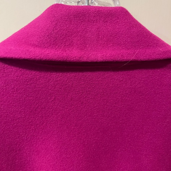 Chico’s double lapel single button overcoat magenta- size 2 - Picture 13 of 13